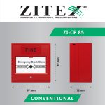 شستی اعلام حریق متعارف زیتکس مدل ZI-CP 85 - تصویر 4