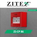 شستی اعلام حریق متعارف زیتکس مدل ZI-CP 86